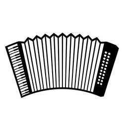 Dessin à colorier: Accordéon (Musique) #176858 - Coloriages à Imprimer Gratuits