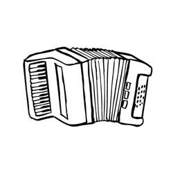 Dessin à colorier: Accordéon (Musique) #176864 - Coloriages à Imprimer Gratuits