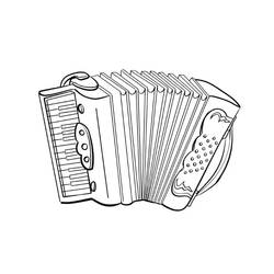 Dessin à colorier: Accordéon (Musique) #176865 - Coloriages à Imprimer Gratuits