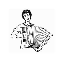 Dessin à colorier: Accordéon (Musique) #176869 - Coloriages à Imprimer Gratuits