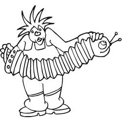Dessin à colorier: Accordéon (Musique) #176870 - Coloriages à Imprimer Gratuits