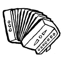 Dessin à colorier: Accordéon (Musique) #176873 - Coloriages à Imprimer Gratuits