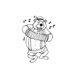 Dessin à colorier: Accordéon (Musique) #176877 - Coloriages à Imprimer Gratuits