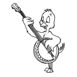 Dessin à colorier: Banjo (Musique) #176950 - Coloriages à Imprimer Gratuits
