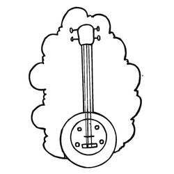 Dessin à colorier: Banjo (Musique) #176953 - Coloriages à Imprimer Gratuits
