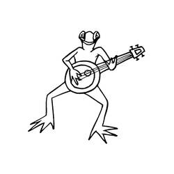 Dessin à colorier: Banjo (Musique) #176963 - Coloriages à Imprimer Gratuits