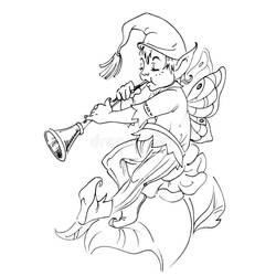 Dessin à colorier: Flûte (Musique) #173440 - Coloriages à Imprimer Gratuits