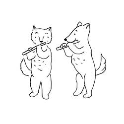 Dessin à colorier: Flûte (Musique) #173442 - Coloriages à Imprimer Gratuits