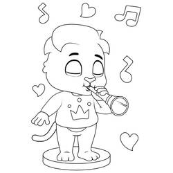 Dessin à colorier: Flûte (Musique) #173444 - Coloriages à Imprimer Gratuits