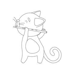 Dessin à colorier: Flûte (Musique) #173461 - Coloriages à Imprimer Gratuits