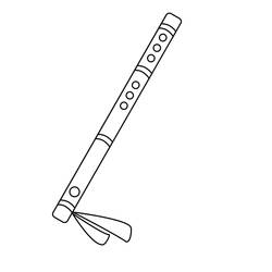 Dessin à colorier: Flûte (Musique) #173468 - Coloriages à Imprimer Gratuits