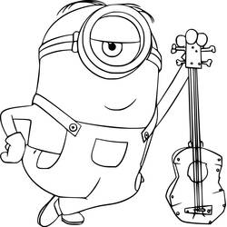 Dessin à colorier: Guitare (Musique) #173122 - Coloriages à Imprimer Gratuits