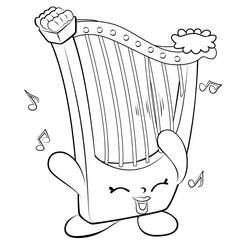 Dessin à colorier: Harpe (Musique) #176968 - Coloriages à Imprimer Gratuits