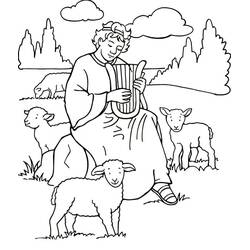 Dessin à colorier: Harpe (Musique) #176970 - Coloriages à Imprimer Gratuits