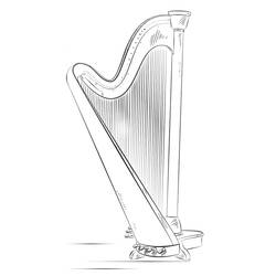 Dessin à colorier: Harpe (Musique) #176976 - Coloriages à Imprimer Gratuits