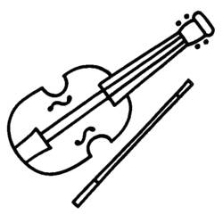 Dessin à colorier: Instruments de musique (Musique) #167124 - Coloriages à Imprimer Gratuits