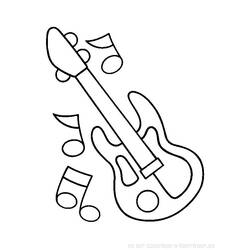 Dessin à colorier: Instruments de musique (Musique) #167167 - Coloriages à Imprimer Gratuits