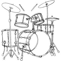 Dessin à colorier: Instruments de musique (Musique) #167234 - Coloriages à Imprimer Gratuits