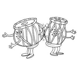Dessin à colorier: Instruments de musique (Musique) #167238 - Coloriages à Imprimer Gratuits
