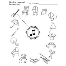 Dessin à colorier: Instruments de musique (Musique) #167359 - Coloriages à Imprimer Gratuits
