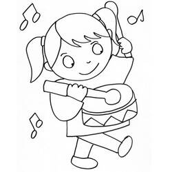 Dessin à colorier: Instruments de musique (Musique) #167418 - Coloriages à Imprimer Gratuits