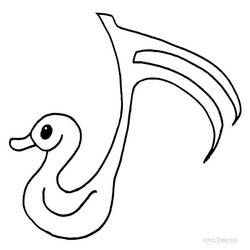 Dessins à colorier: Notes de Musique - Coloriages à Imprimer Gratuits