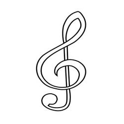 Dessin à colorier: Notes de Musique (Musique) #176884 - Coloriages à Imprimer Gratuits