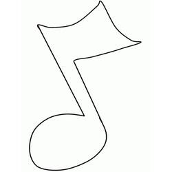 Dessin à colorier: Notes de Musique (Musique) #176889 - Coloriages à Imprimer Gratuits