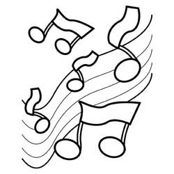 Dessin à colorier: Notes de Musique (Musique) #176894 - Coloriages à Imprimer Gratuits