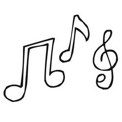 Dessin à colorier: Notes de Musique (Musique) #176900 - Coloriages à Imprimer Gratuits