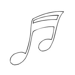 Dessin à colorier: Notes de Musique (Musique) #176901 - Coloriages à Imprimer Gratuits