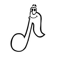 Dessin à colorier: Notes de Musique (Musique) #218759 - Coloriages à Imprimer Gratuits