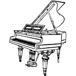 Dessin à colorier: Piano (Musique) #173485 - Coloriages à Imprimer Gratuits
