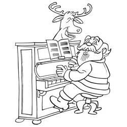 Dessin à colorier: Piano (Musique) #173486 - Coloriages à Imprimer Gratuits