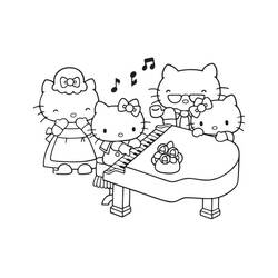 Dessin à colorier: Piano (Musique) #173495 - Coloriages à Imprimer Gratuits