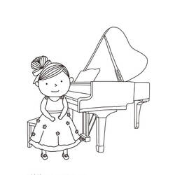 Dessin à colorier: Piano (Musique) #173496 - Coloriages à Imprimer Gratuits