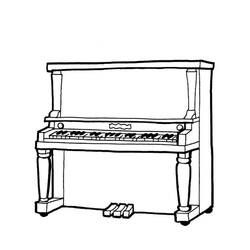 Dessin à colorier: Piano (Musique) #173508 - Coloriages à Imprimer Gratuits