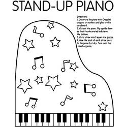 Dessin à colorier: Piano (Musique) #173510 - Coloriages à Imprimer Gratuits