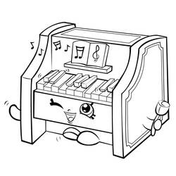 Dessin à colorier: Piano (Musique) #173514 - Coloriages à Imprimer Gratuits