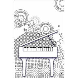 Dessin à colorier: Piano (Musique) #173515 - Coloriages à Imprimer Gratuits
