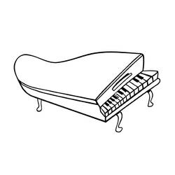 Dessin à colorier: Piano (Musique) #173518 - Coloriages à Imprimer Gratuits