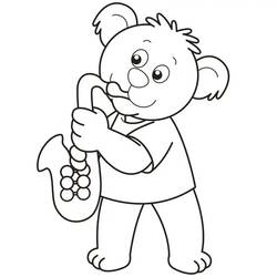 Dessin à colorier: Saxophone (Musique) #173380 - Coloriages à Imprimer Gratuits