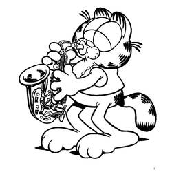 Dessin à colorier: Saxophone (Musique) #173385 - Coloriages à Imprimer Gratuits
