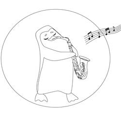 Dessin à colorier: Saxophone (Musique) #173394 - Coloriages à Imprimer Gratuits