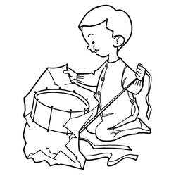 Dessin à colorier: Tambour (Musique) #209551 - Coloriages à Imprimer Gratuits