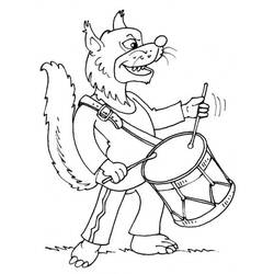 Dessin à colorier: Tambour (Musique) #209552 - Coloriages à Imprimer Gratuits