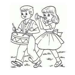 Dessin à colorier: Tambour (Musique) #209553 - Coloriages à Imprimer Gratuits