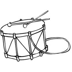 Dessin à colorier: Tambour (Musique) #209554 - Coloriages à Imprimer Gratuits