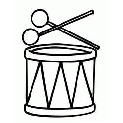 Dessin à colorier: Tambour (Musique) #209556 - Coloriages à Imprimer Gratuits