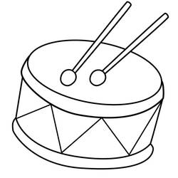 Dessin à colorier: Tambour (Musique) #209560 - Coloriages à Imprimer Gratuits